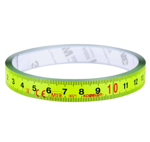 Komelon Hi-Viz vlak meetlint 13mm rechts