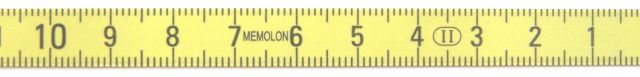 Memolon Meetlint staal geel 10mm links